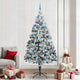 Vidaxl kunstkerstboom met 300 led wit 240 cm pvc en staal en kunststof
