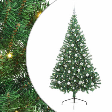 Vidaxl kunstmatig voorverlicht kerstboom met 300 led groen 210 cm pvc
