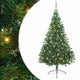 Vidaxl kunstmatig voorverlicht kerstboom met 300 led groen 240 cm pvc