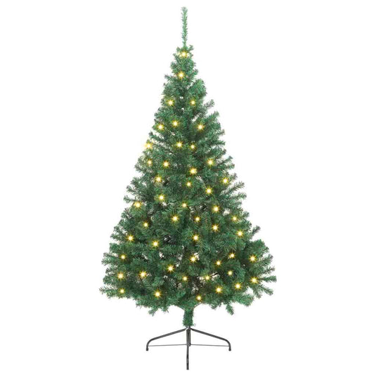 Vidaxl kunstmatig voorverlicht kerstboom met 300 led groen 240 cm pvc