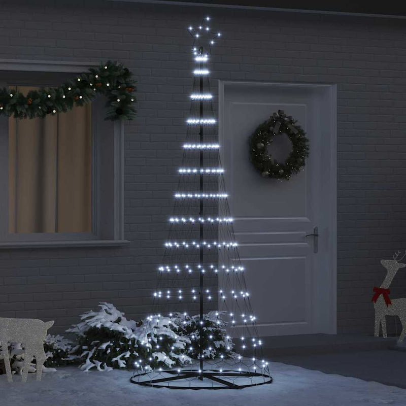 Afbeelding laden in galerijviewer, Vidaxl led kerstboom met 295 led met standaard koudwit 250 cm metaal
