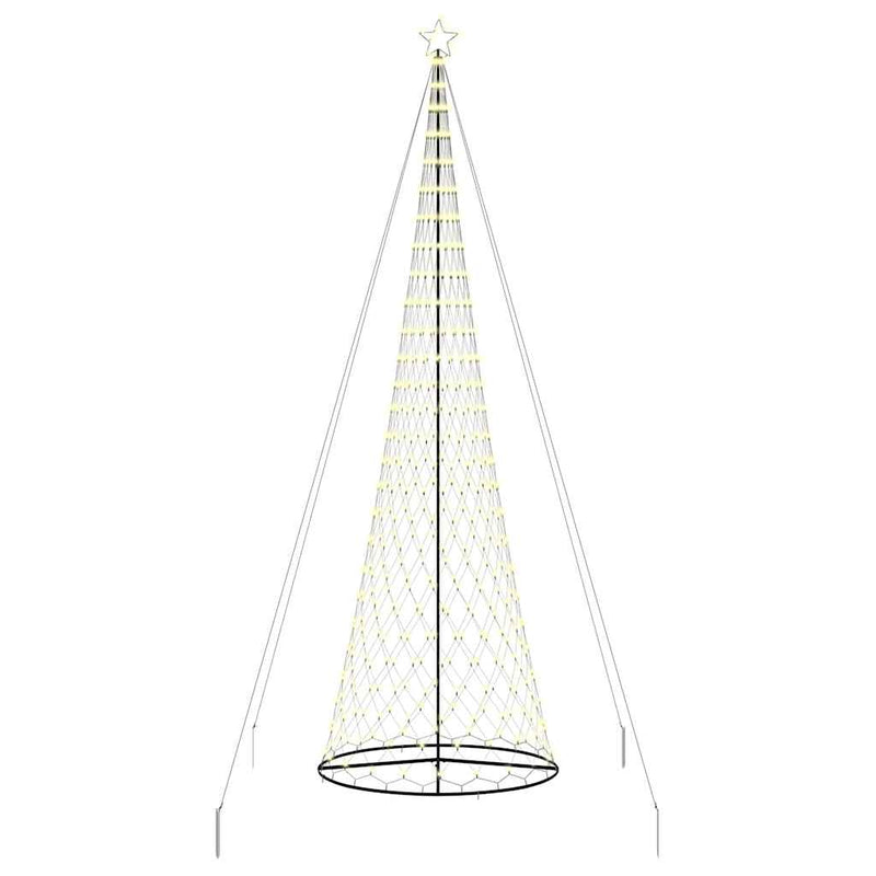 Afbeelding laden in galerijviewer, Vidaxl led kerstboom met 555 led met standaard warmwit 500 cm metaal
