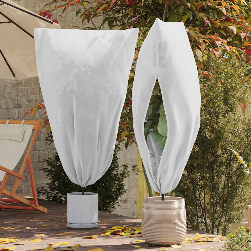 Afbeelding laden in galerijviewer, Vidaxl vorstbescherming plantenfleece covers 5 st wit 1,55 x 1,55 m
