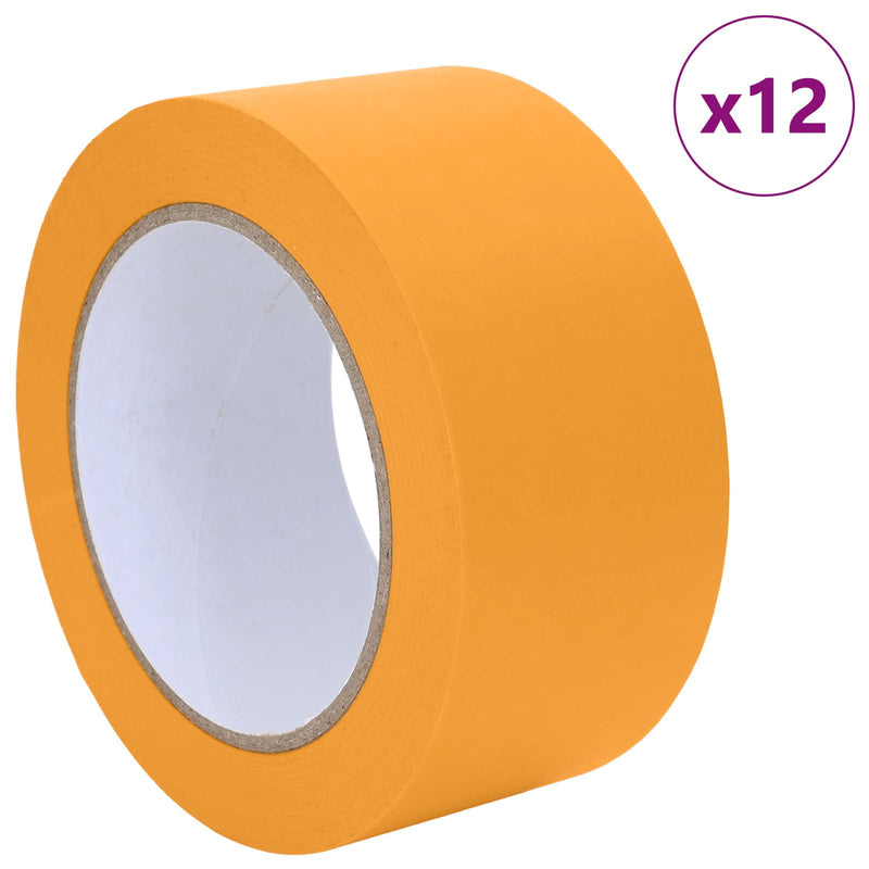 Afbeelding laden in galerijviewer, Vidaxl verf maskertapes 12 st geel 50mm x 50m papier
