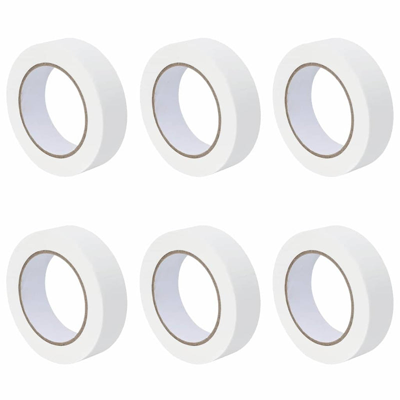 Afbeelding laden in galerijviewer, Vidaxl verf maskertapes 6 pcs wit 30mm x 50m papier
