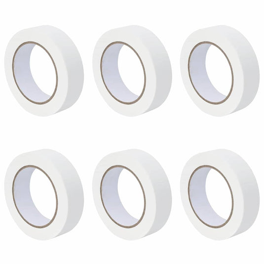 Vidaxl verf maskertapes 6 pcs wit 30mm x 50m papier
