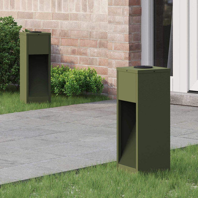 Afbeelding laden in galerijviewer, Vidaxl zonne led padverlichting 2 st warmwit 18 x 18 x 50 cm
