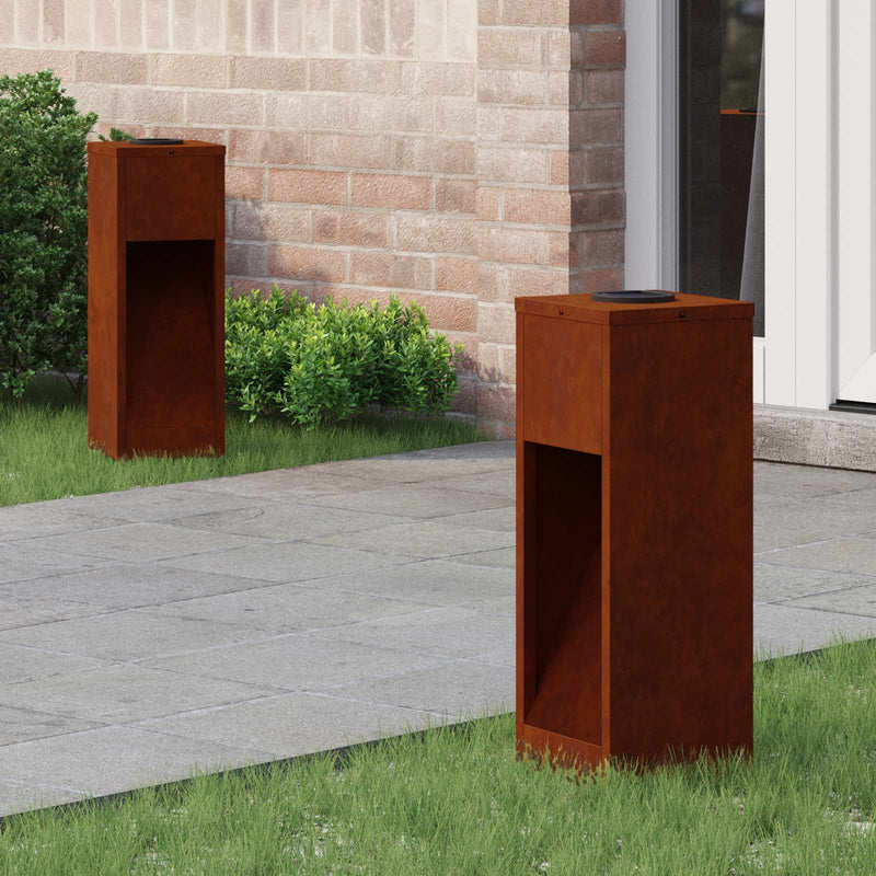 Afbeelding laden in galerijviewer, Vidaxl zonne led padverlichting 2 st warmwit 18 x 18 x 50 cm
