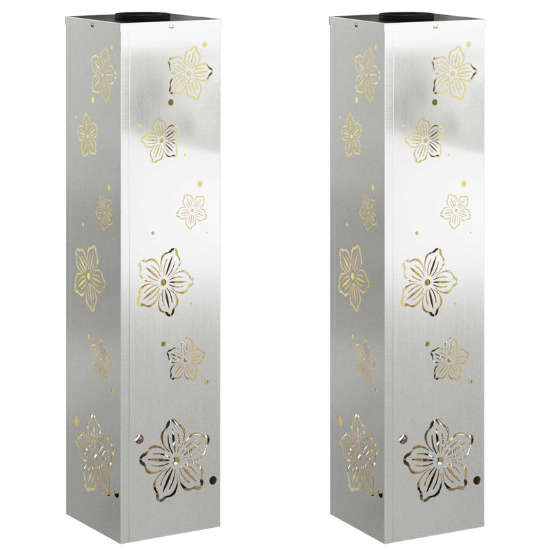 Afbeelding laden in galerijviewer, Vidaxl solar led pad licht 2 pcs zilver gegalvaniseerd staal
