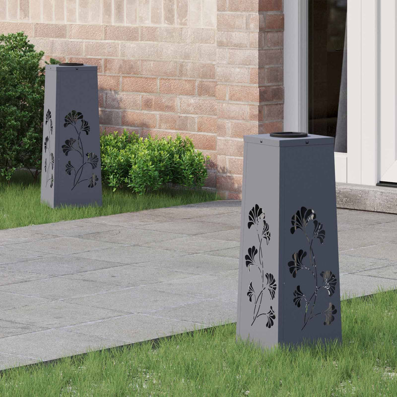 Afbeelding laden in galerijviewer, Vidaxl solar led pad licht 2 st warmwit 18 x 18 x 50 cm
