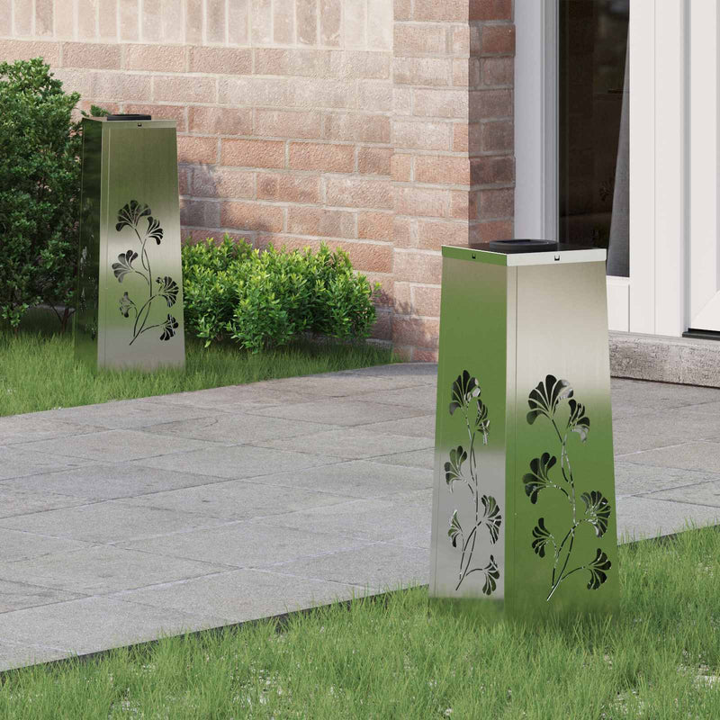 Afbeelding laden in galerijviewer, Vidaxl solar led pad licht 2 pcs zilver gegalvaniseerd staal
