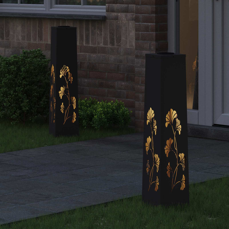 Afbeelding laden in galerijviewer, Vidaxl solar led pad licht 2 st warmwit 18 x 18 x 80 cm
