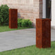 Vidaxl solar led pad licht 2 pcs roestig cortenstaal