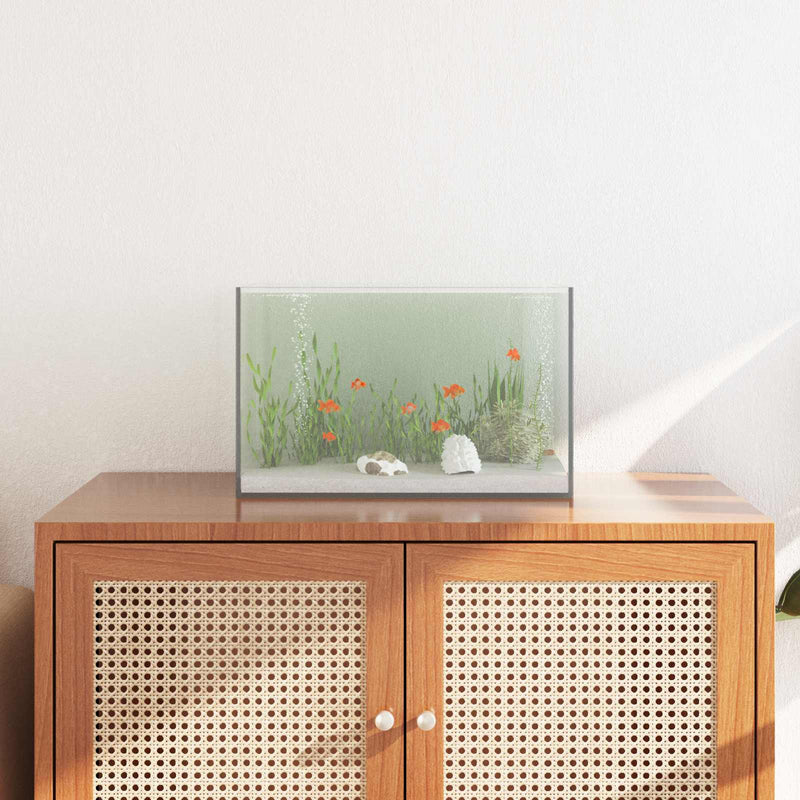 Afbeelding laden in galerijviewer, Vidaxl aquarium met opslag doorzichtig 40 x 25 x 25 cm glas

