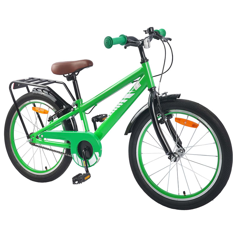 Afbeelding laden in galerijviewer, Vidaxl kinderfiets 20 inch voor 6-11 jaar oud groen
