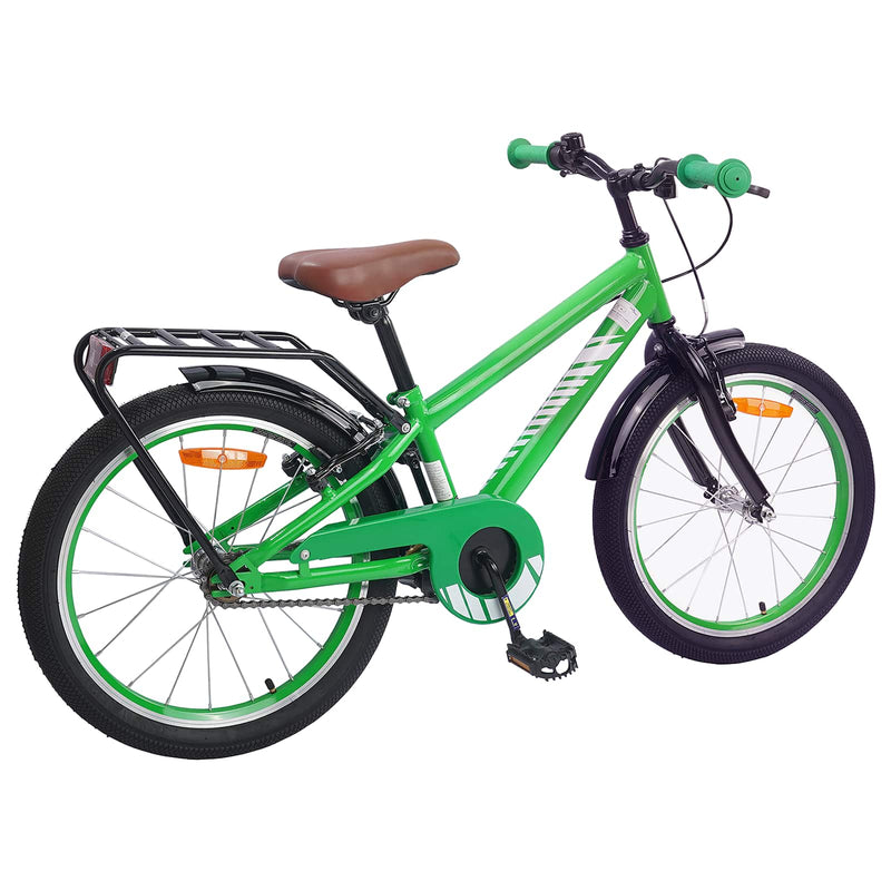 Afbeelding laden in galerijviewer, Vidaxl kinderfiets 20 inch voor 6-11 jaar oud groen
