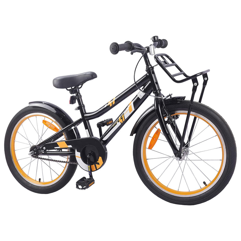 Afbeelding laden in galerijviewer, Vidaxl kinderfiets 20 inch voor 6-11 jaar oud oranje zwart
