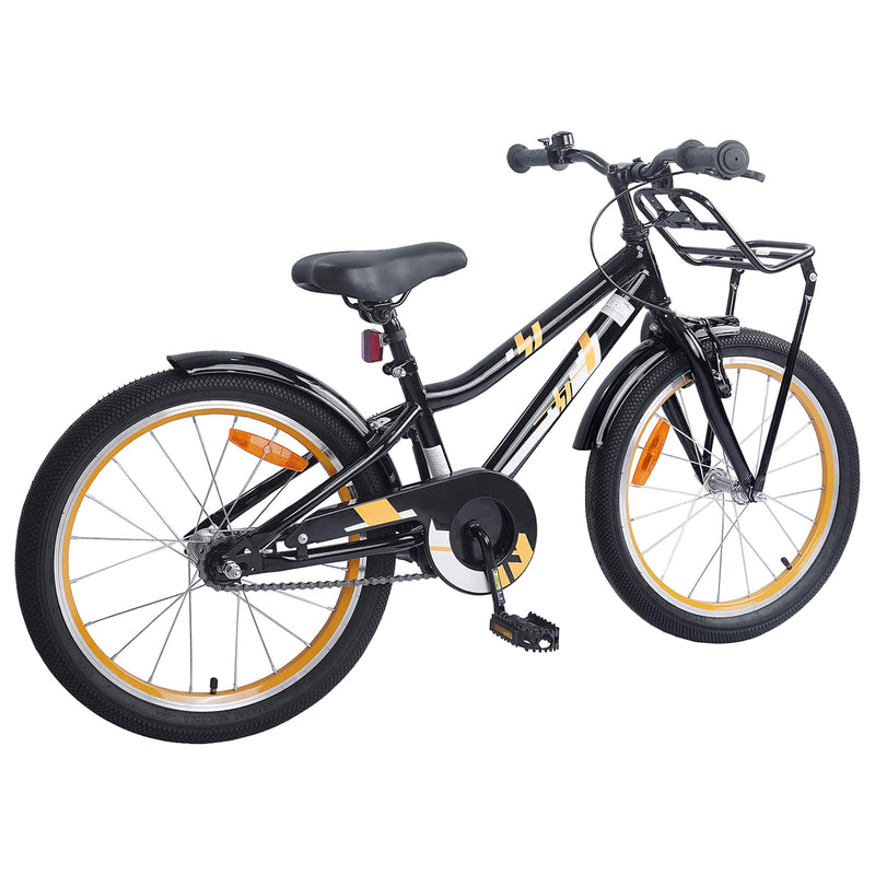 Afbeelding laden in galerijviewer, Vidaxl kinderfiets 20 inch voor 6-11 jaar oud oranje zwart
