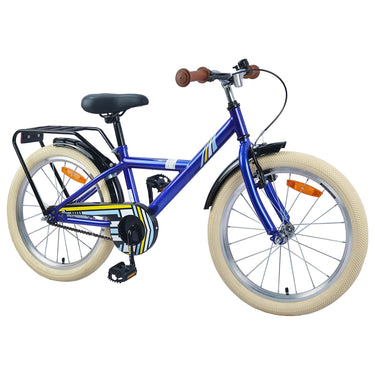 Vidaxl kinderfiets 24 inch voor 8-12 jaar oud donkerblauw