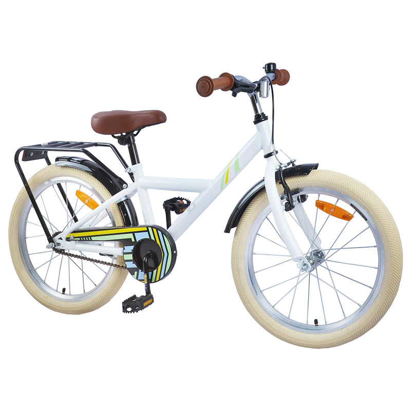 Afbeelding laden in galerijviewer, Vidaxl kinderfiets 20 inch voor 6-11 jaar oud wit
