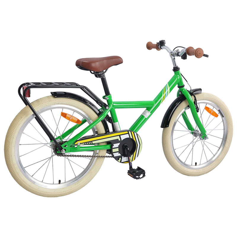 Afbeelding laden in galerijviewer, Vidaxl kinderfiets 24 inch voor 8-12 jaar oud groen

