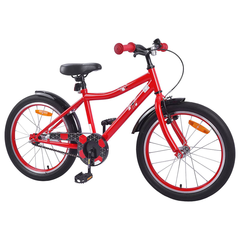 Afbeelding laden in galerijviewer, Vidaxl kinderfiets 20 inch voor 6-11 jaar oud rood
