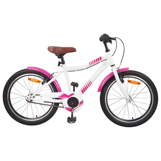 Vidaxl kinderfiets 24 inch voor 8-12 jaar oud roze