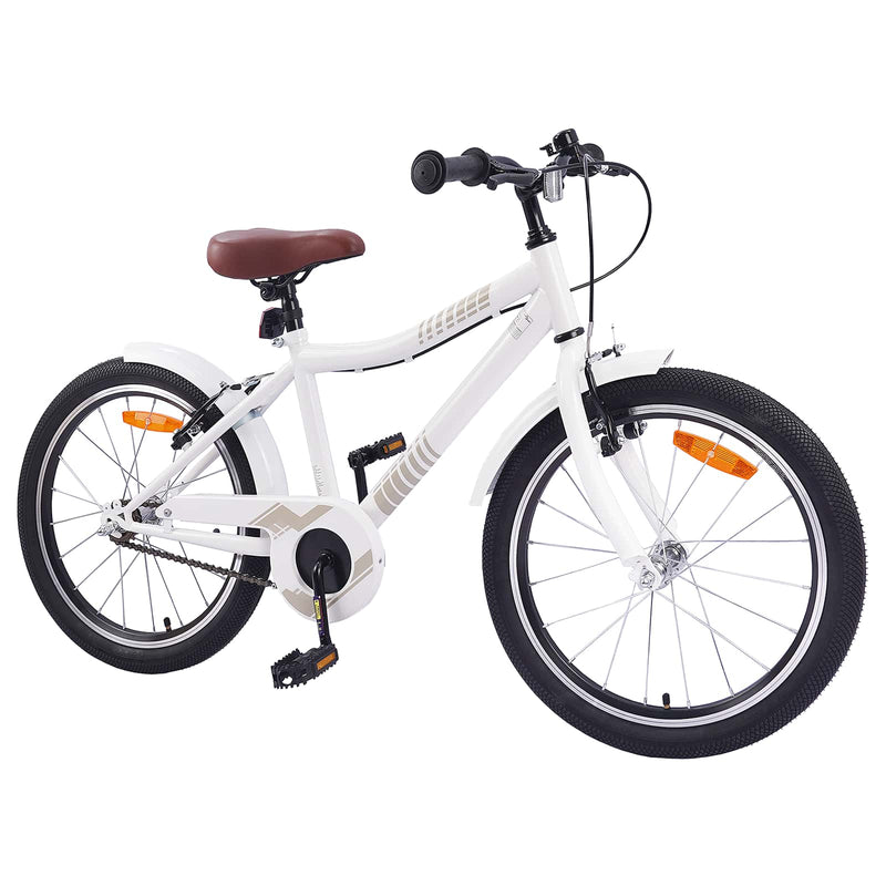 Afbeelding laden in galerijviewer, Vidaxl kinderfiets 24 inch voor 8-12 jaar oud wit
