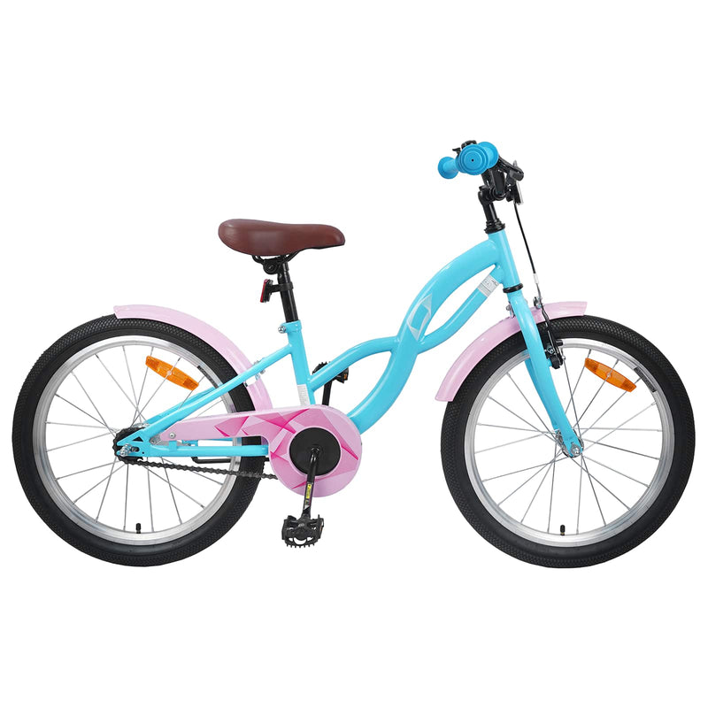 Afbeelding laden in galerijviewer, Vidaxl kinderfiets 20 inch voor 6-11 jaar oud lichtblauw
