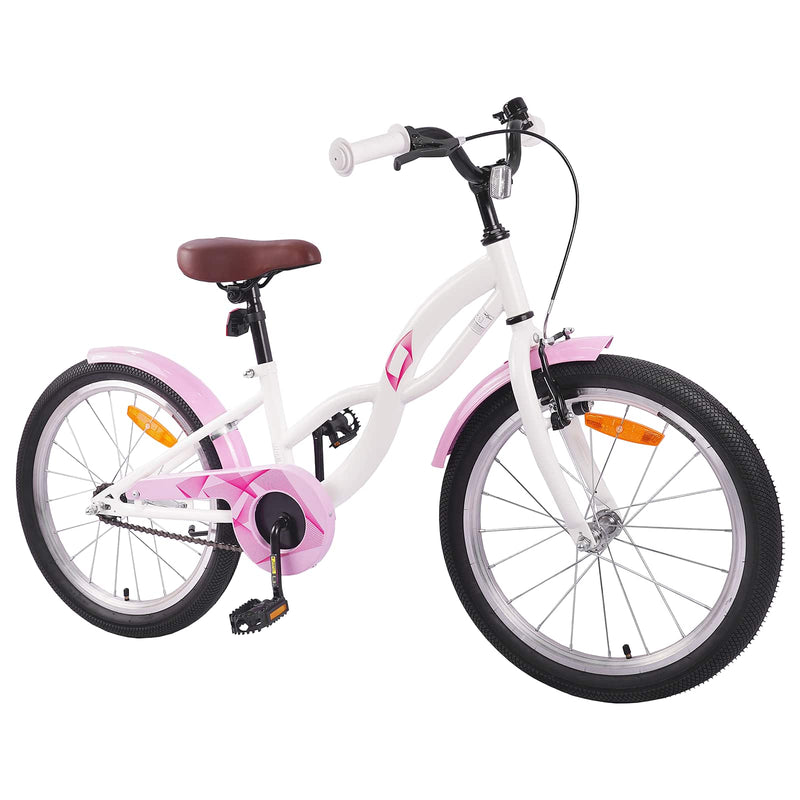 Afbeelding laden in galerijviewer, Vidaxl kinderfiets 20 inch voor 6-11 jaar oud wit
