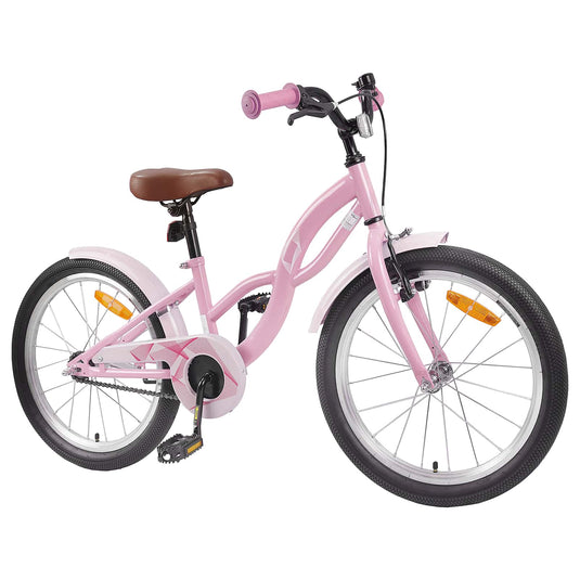 Vidaxl kinderfiets 20 inch voor 6-11 jaar oud lichtroze