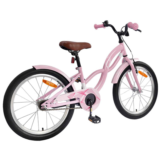 Vidaxl kinderfiets 20 inch voor 6-11 jaar oud lichtroze