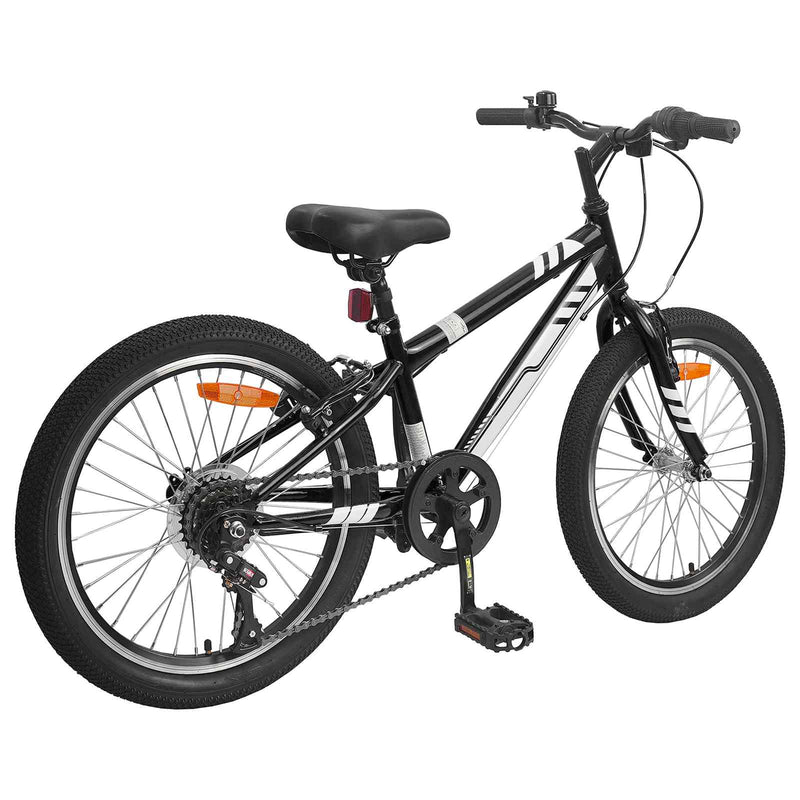 Afbeelding laden in galerijviewer, Vidaxl mountainbike 20 inch 6-speed voor 5-8 jaar oud zwart
