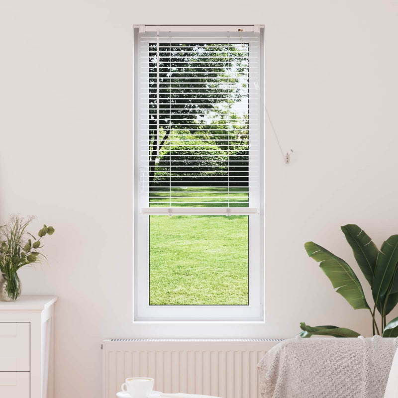 Afbeelding laden in galerijviewer, Vidaxl venetiaanse blind verstelbaar wit 150 x 50 cm pvc
