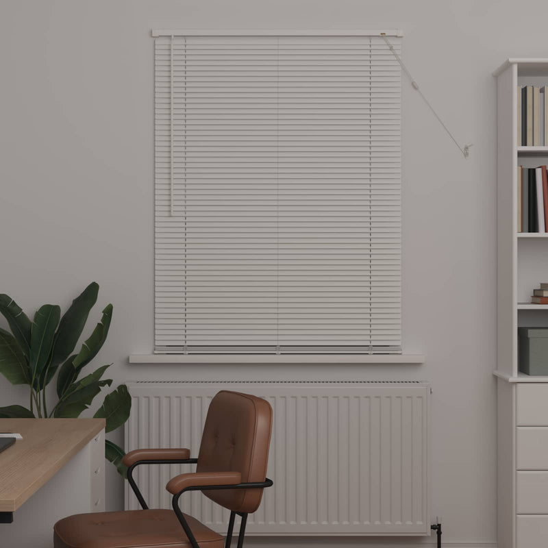 Afbeelding laden in galerijviewer, Vidaxl venetiaanse jaloezie wit 150 x 100 cm 25 mm pvc
