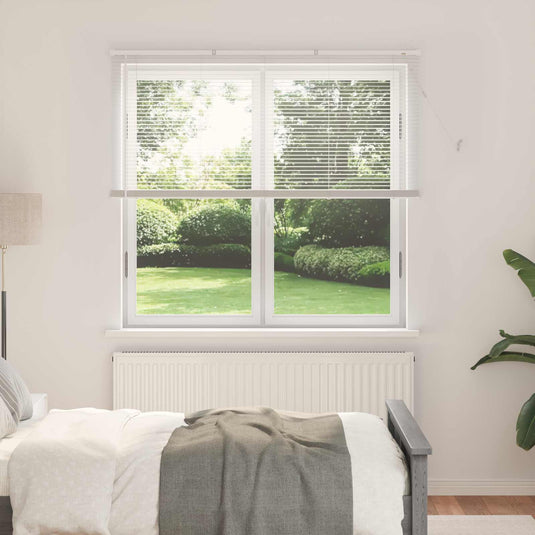 Vidaxl venetiaanse blind verstelbaar wit 150 x 140 cm pvc