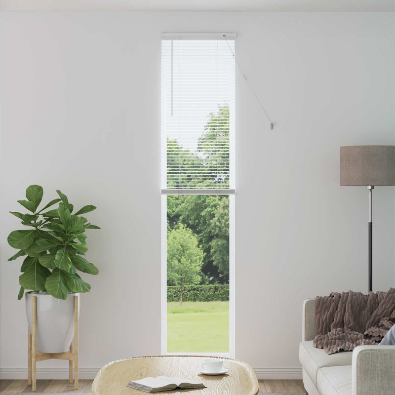 Afbeelding laden in galerijviewer, Vidaxl venetiaanse blind verstelbaar wit 213 x 40 cm pvc
