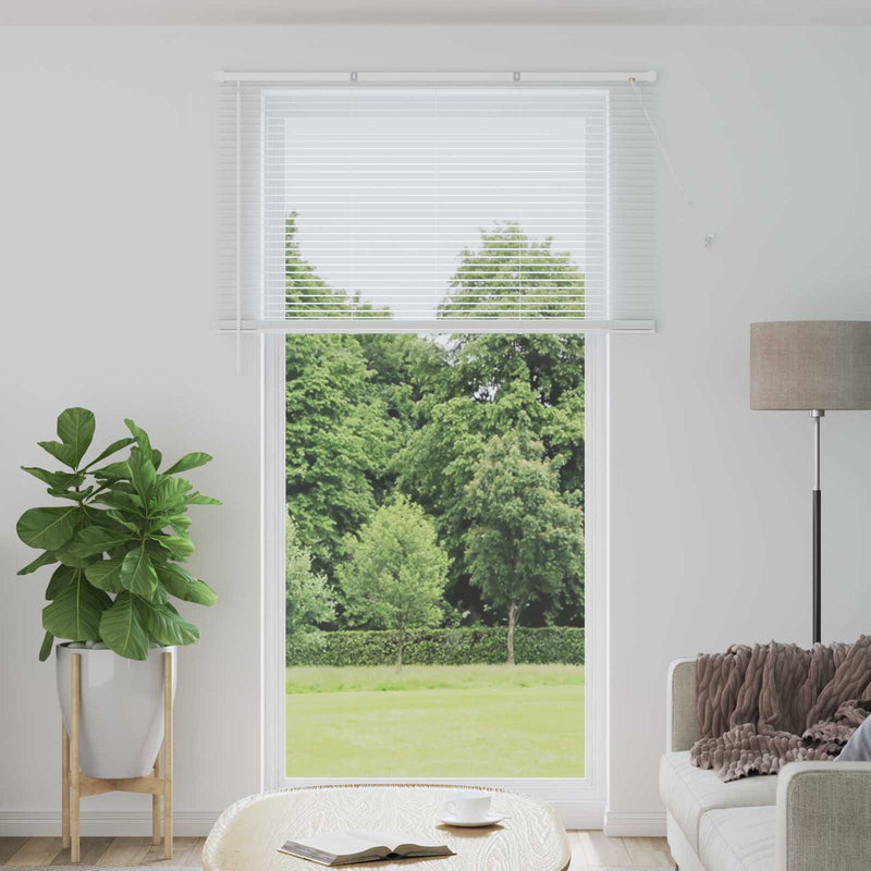 Afbeelding laden in galerijviewer, Vidaxl venetiaanse blind verstelbaar wit 213 x 150 cm pvc

