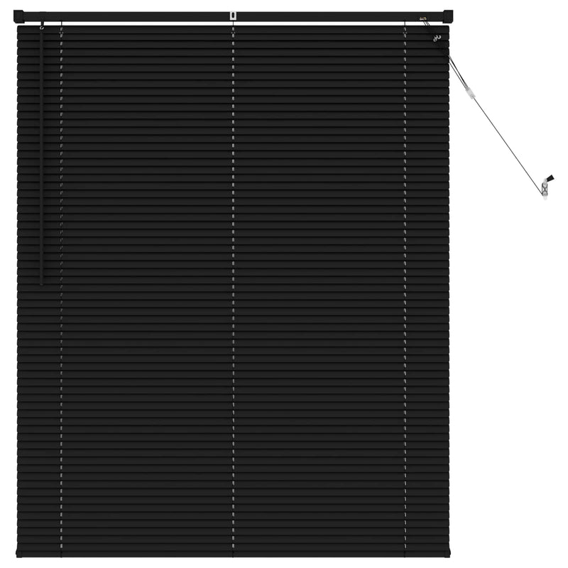 Afbeelding laden in galerijviewer, Vidaxl venetiaanse jaloezie zwart 150 x 110 cm 25 mm pvc
