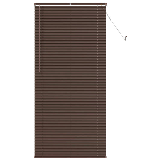 Vidaxl venetiaanse blind donkerbruin met patroon 213 x 70 cm pvc