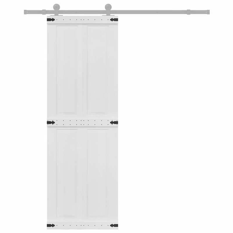 Afbeelding laden in galerijviewer, Vidaxl schuifdeur corona 70 x 210 cm massief grenenhout wit
