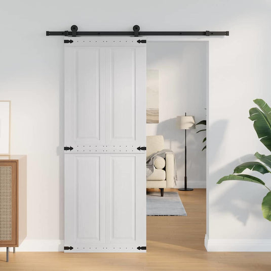 Vidaxl deur corona wit 80 x 210 cm bewerkt hout