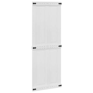 Vidaxl schuifdeur corona 80 x 210 cm massief grenenhout wit