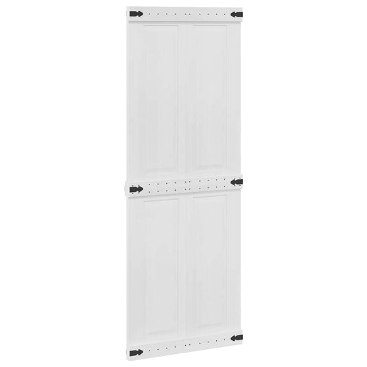 Vidaxl schuifdeur corona 80 x 210 cm massief grenenhout wit