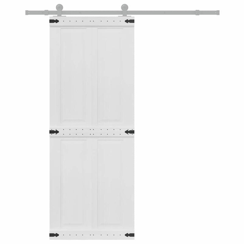 Afbeelding laden in galerijviewer, Vidaxl deur corona wit 80 x 210 cm bewerkt hout
