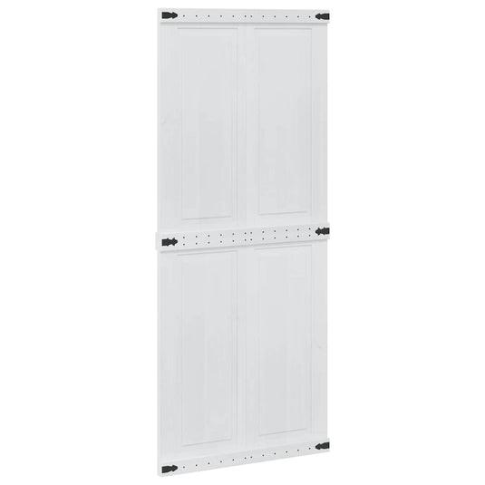 Vidaxl schuifdeur corona 90 x 210 cm massief grenenhout wit