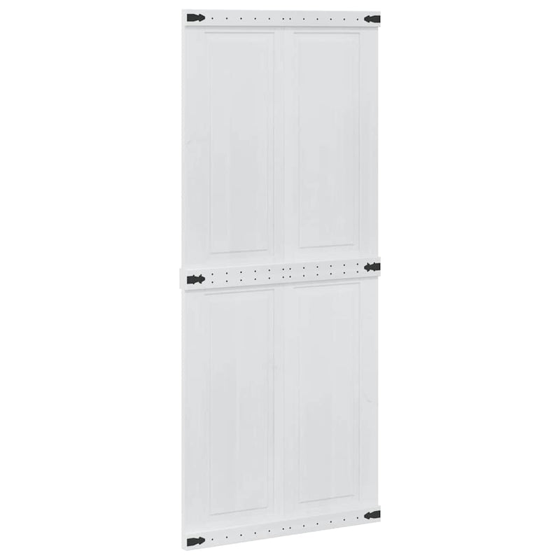 Afbeelding laden in galerijviewer, Vidaxl schuifdeur corona 90 x 210 cm massief grenenhout wit
