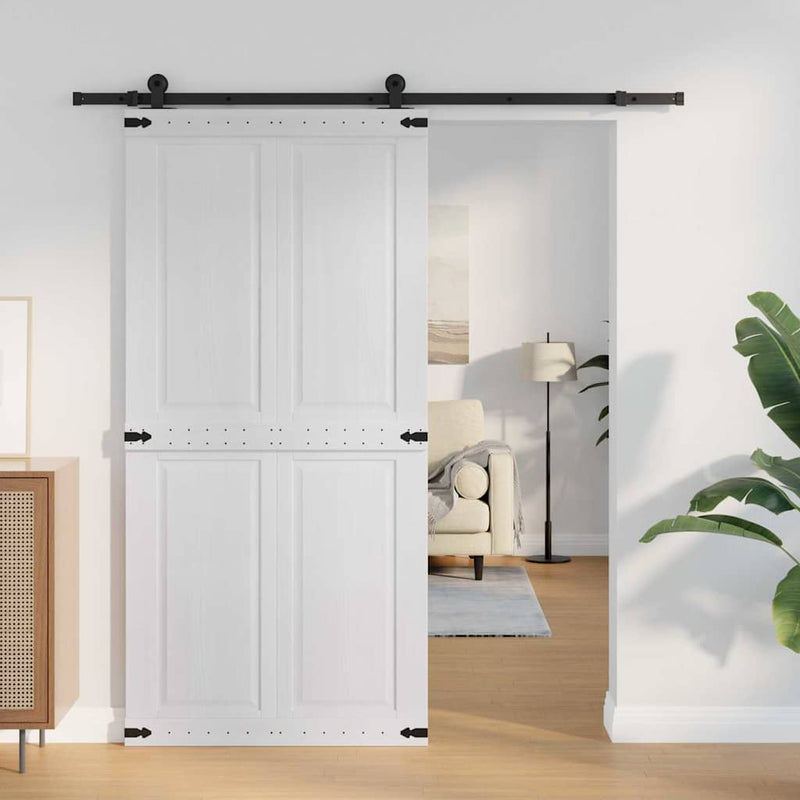 Afbeelding laden in galerijviewer, Vidaxl deur corona wit 100 x 210 cm bewerkt hout
