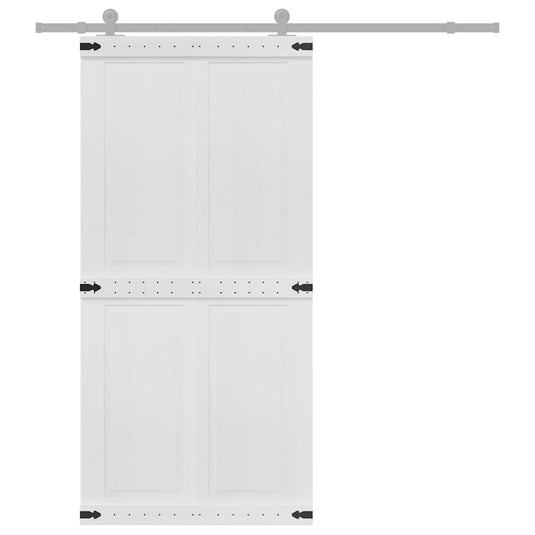 Vidaxl deur corona wit 100 x 210 cm bewerkt hout