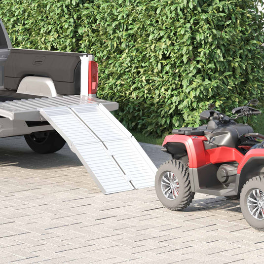 Vidaxl rolstoelhelling 270 kg zilver 92 x 73 x 5 cm aluminium